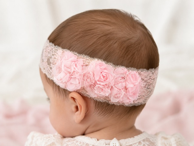 Floral Pink Baby Headband